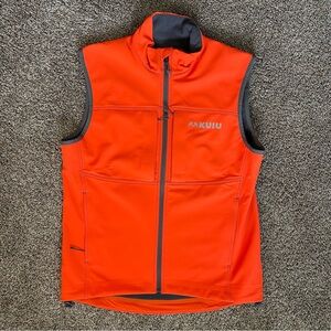 KUIU Guide DCS Hunting Vest Blaze Orange Men’s Size Medium Softshell Performance